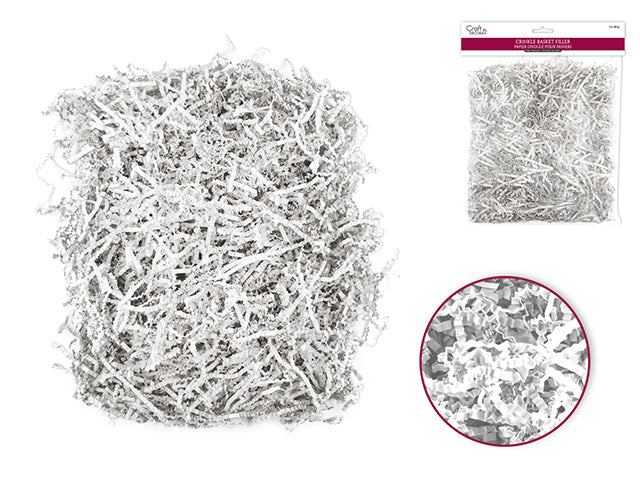 Basket Accessories: 2oz Crinkle Filler B) White