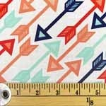 FABRIC CREATIONS Fat Quarter Pre-Cut Fabric Feather arrow collection (18 x 21)