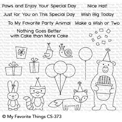 My Favorite Things Clear Stamp, Birthday Bear & Friends