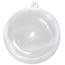 Plastic Hanging Ball Ornament 100mm Clear