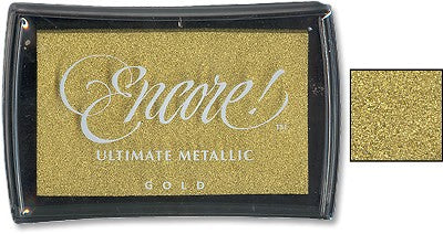 Encore Ink Pad, Metallic Gold