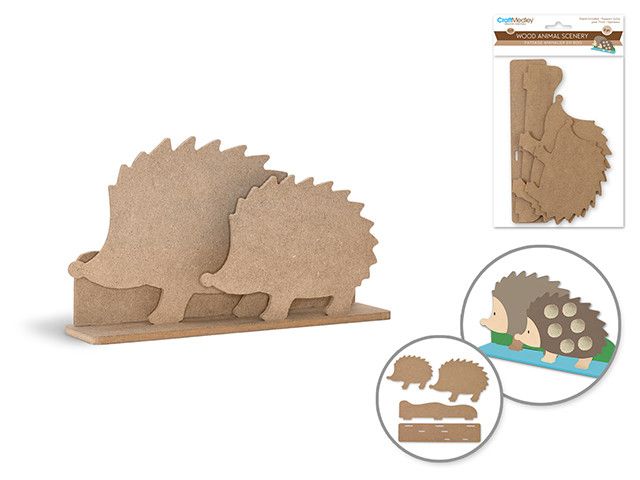 DIY Standing Animal Scenery Hedgehog