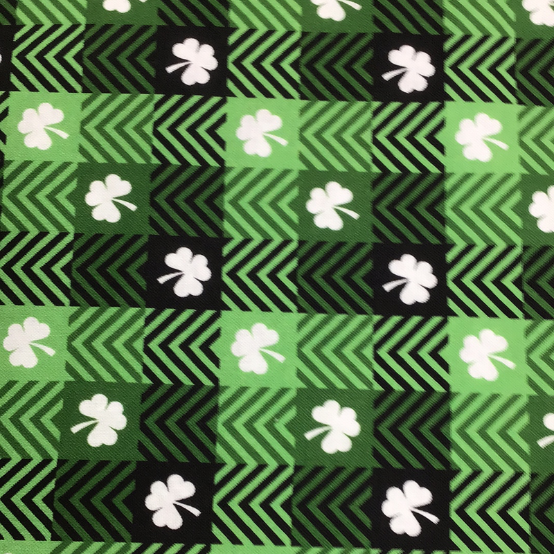 100% cotton Plaid Shamrocks