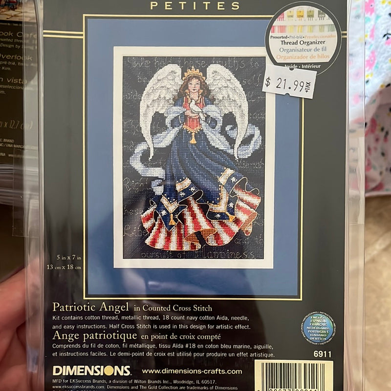Patriotic Angel - Dimensions Counted Cross Stitch