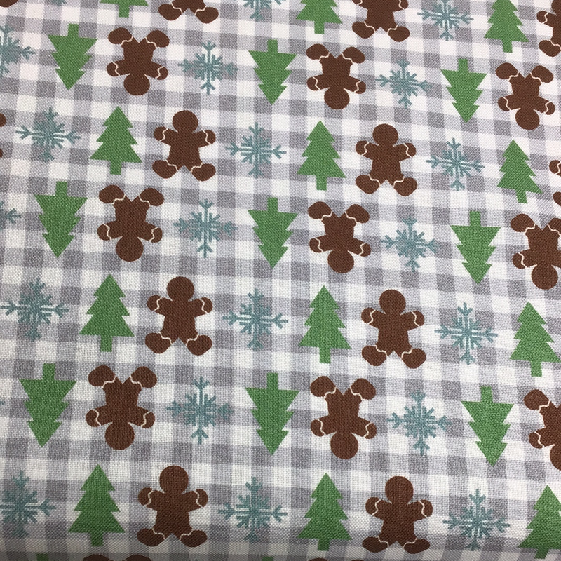 Christmas 100% Cotton 45” -  Gingerbread Men