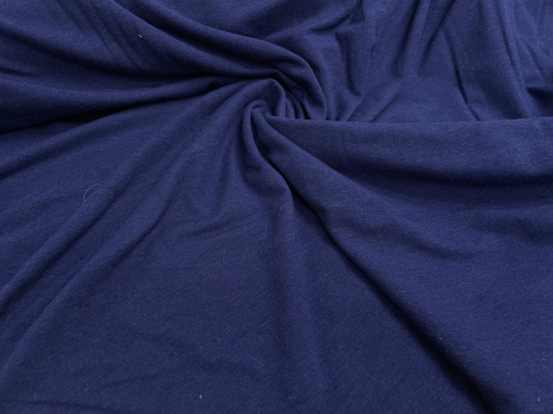 Bamboo Cotton Stretch French Terry - Flight Blue