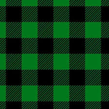 Black and Green Buffalo Plaid - Pattern Vinyl Orajet  12'' x 12''