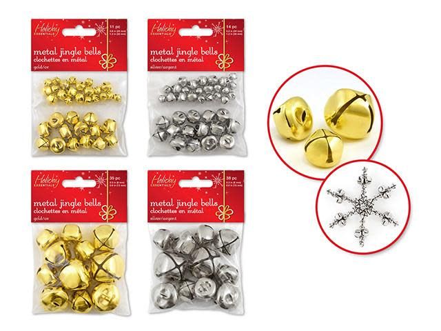Holiday Craft Essential: 8mm-30mm Jingle Bells Asst