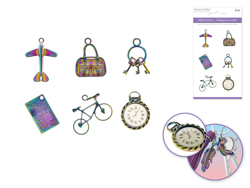 Paper Craft Emb: A/B Finish Metal Charms Themed C) Where to?