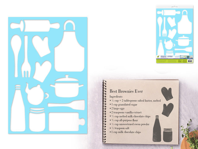7.5"x11" Multi-Media Stencil R) Meal Prep