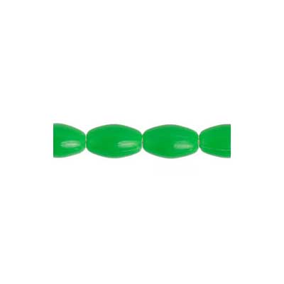 Rosary Oval Oat Beads 9x6mm Opaque Green 1000 pc