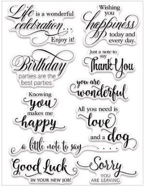 Clear Stamp, Sentiment Collection