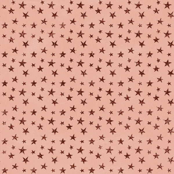 Cotton French Terry - Rose Gold Stars